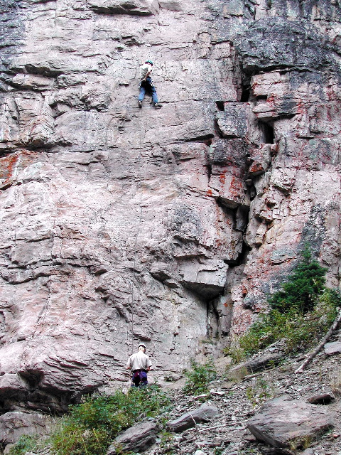 climbers near Jasper, Canada