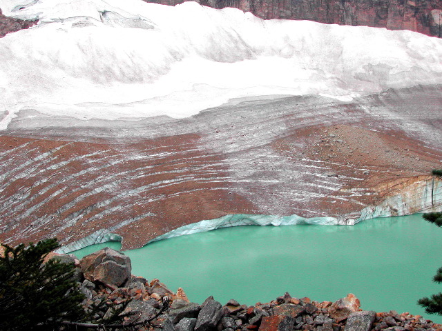 Edith Cavell Mtn glacier