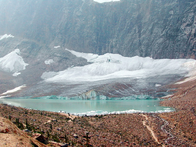 Edith Cavell Mtn glacier