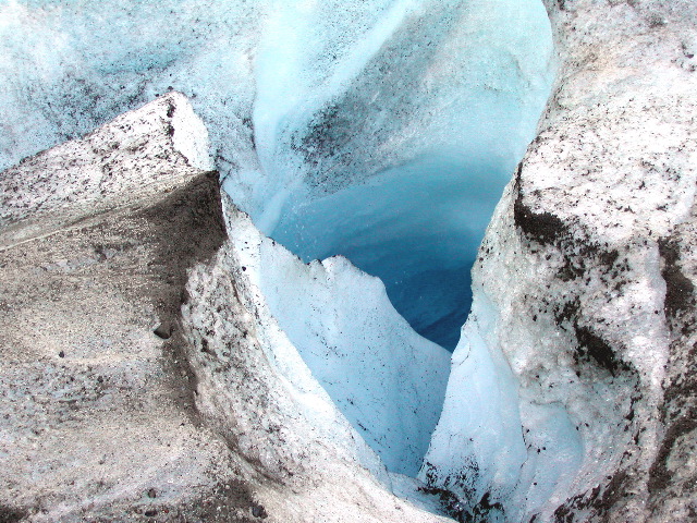 ice patterns, Athabasca glacier, Columbia Icefields