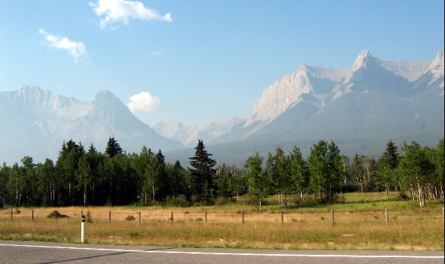 on way to Calgary from Banff