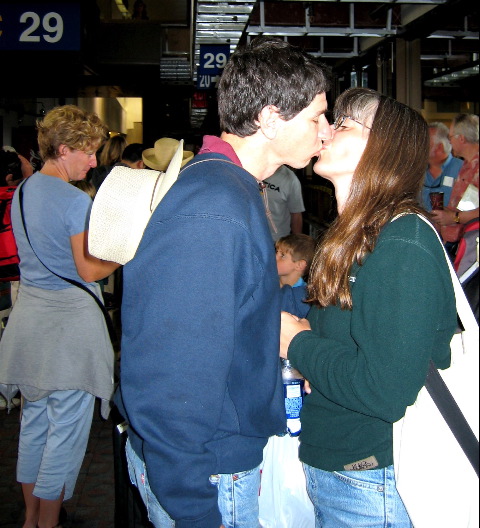 Ben & Mia, Calgary, Canada airport