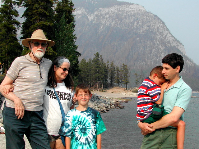 Arthur, Martha, Aron, Natan, Ben, Spray River, Banff