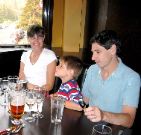 Mia, Natan, Ben at Earl's, Banff