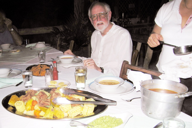 Bosques de Chachague--dinner we made