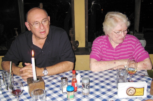 Final dinner--Greg and Jean