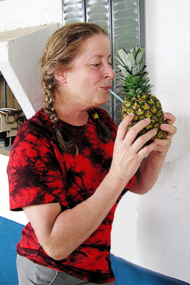 Martha with pineappleDiet